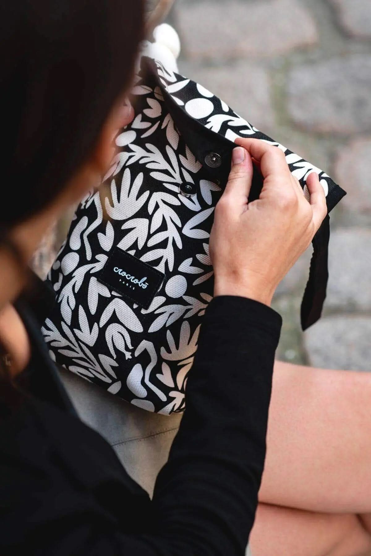 Pochette à couches lessivable Lison - Floral - Crocrobo Paris