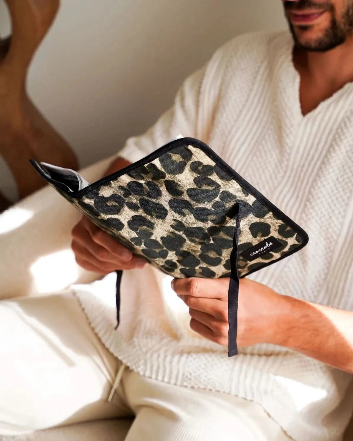 Protège carnet de santé Paulin - Léopard beige 